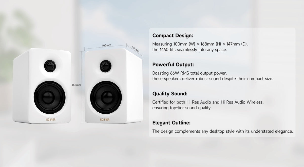 Edifier M60 – Support that stays with you
