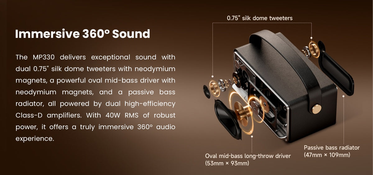 Edifier MP330 – Support that stays with you