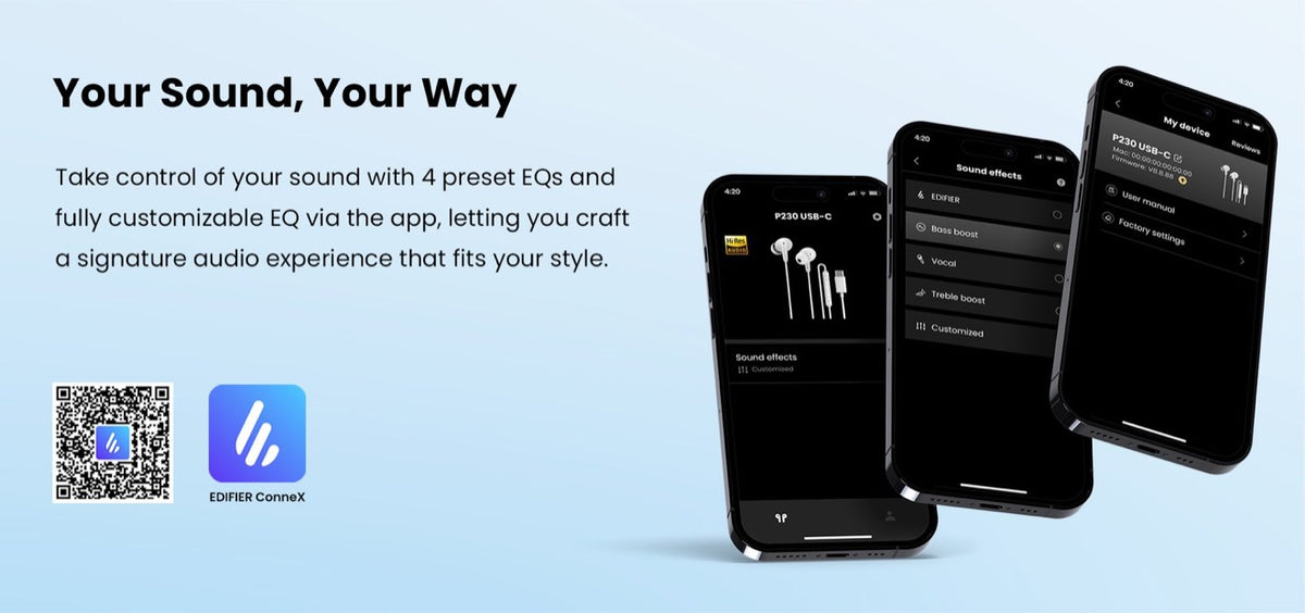 Edifier P230 TYPE-C – Connect in minutes