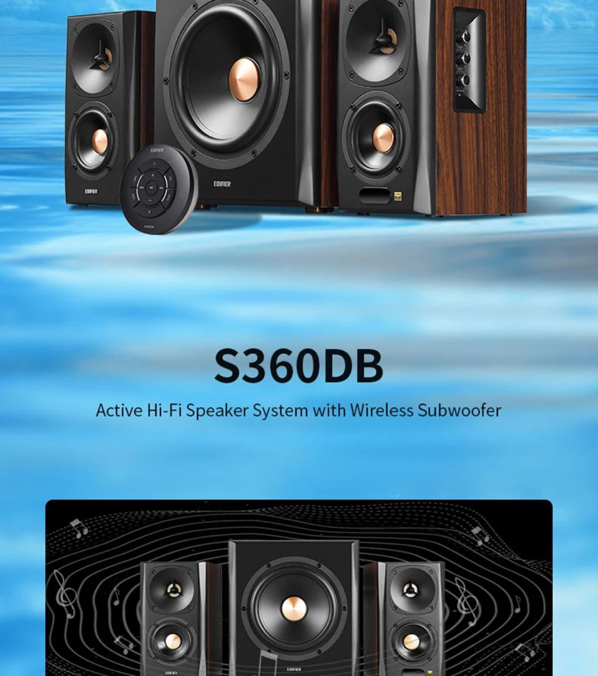 Edifier S360DB – Support that stays with you