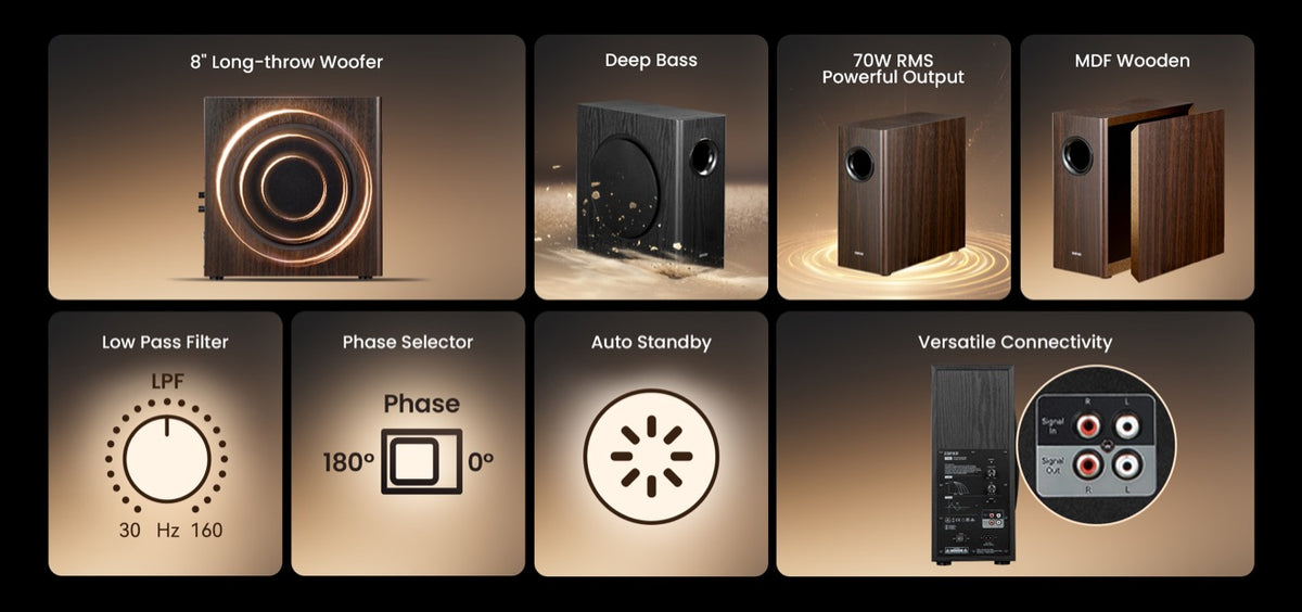 Edifier T5s Subwoofer – Connect in minutes