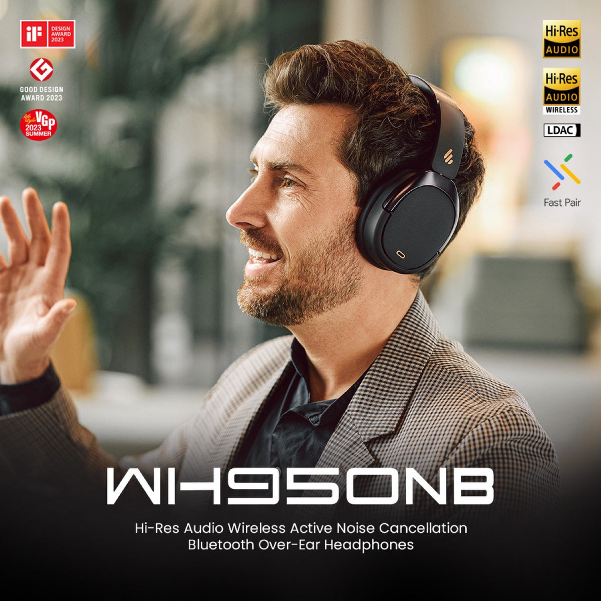 Edifier WH950NB V2 (New Version) – Designed around the way you use it
